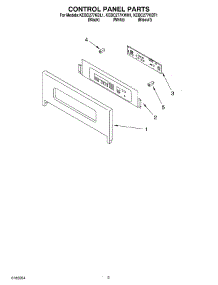 02 - Control Panel parts for Kitchenaid Oven KEBC277KBT1 from AppliancePartsPros.com