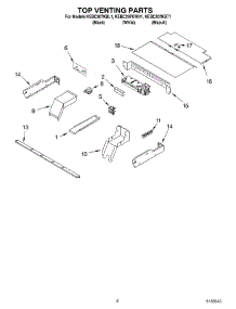05 - Top Venting, Optional parts for Kitchenaid Oven KEBC207KBT1 from AppliancePartsPros.com