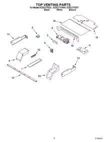05 - Top Venting, Optional parts for Kitchenaid Oven KEBC277KBL1 from AppliancePartsPros.com