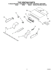 05 - Top Venting parts for Kitchenaid Oven KEBC278KBT1 from AppliancePartsPros.com