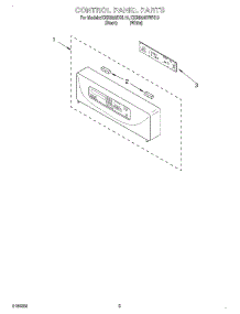 02 - Control Panel parts for Kitchenaid Oven KEBI206DBL10 from AppliancePartsPros.com