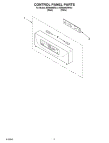 02 - Control Panel parts for Kitchenaid Oven KEBI206DWH12 from AppliancePartsPros.com
