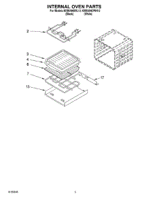 04 - Internal Oven parts for Kitchenaid Oven KEBI206DWH12 from AppliancePartsPros.com