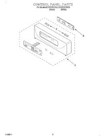 02 - Control Panel parts for Kitchenaid Oven KEBI276DBL9 from AppliancePartsPros.com