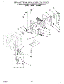 09 - Magnetron And Air Flow parts for Kitchenaid Oven KEMS378BAL1 from AppliancePartsPros.com