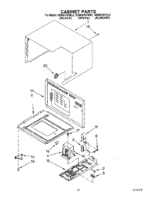 10 - Cabinet parts for Kitchenaid Oven KEMS378YWH0 from AppliancePartsPros.com