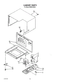 10 - Cabinet parts for Kitchenaid Oven KEMS378XBL1 from AppliancePartsPros.com