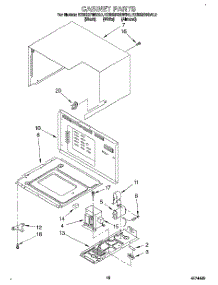 10 - Cabinet parts for Kitchenaid Oven KEMS378BBL0 from AppliancePartsPros.com