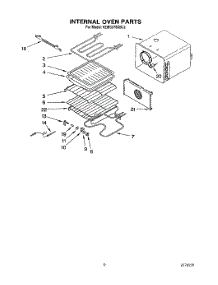 06 - Internal Oven parts for Kitchenaid Oven KEMS378XBL2 from AppliancePartsPros.com
