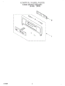 04 - Control Panel, Literature parts for Kitchenaid Oven KEBI101DBL1 from AppliancePartsPros.com