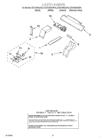 04 - Latch parts for Kitchenaid Oven KEHC309JBL0 from AppliancePartsPros.com