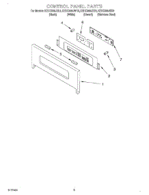 02 - Control Panel parts for Kitchenaid Oven KEHC309JSS0 from AppliancePartsPros.com