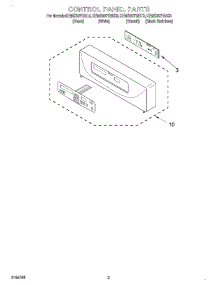 02 - Control Panel parts for Kitchenaid Oven KEMS307GBS3 from AppliancePartsPros.com