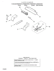 04 - Latch parts for Kitchenaid Oven KEMS307GBT3 from AppliancePartsPros.com
