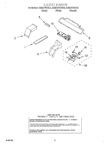 04 - Latch parts for Kitchenaid Oven KEMC378HWH3 from AppliancePartsPros.com