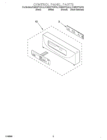 02 - Control Panel parts for Kitchenaid Oven KEMS377GWH3 from AppliancePartsPros.com
