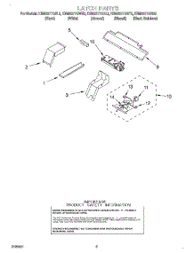 04 - Latch parts for Kitchenaid Oven KEMS377GBS2 from AppliancePartsPros.com