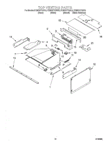 08 - Microwave Door parts for Kitchenaid Oven KEMS377GWH3 from AppliancePartsPros.com