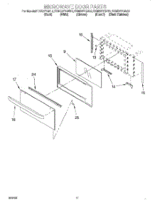 09 - Microwave Door, Optional parts for Kitchenaid Oven KEMS377GWH0 from AppliancePartsPros.com