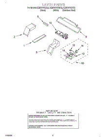 04 - Latch parts for Kitchenaid Oven KEMS378GBL2 from AppliancePartsPros.com
