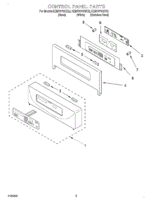 02 - Control Panel parts for Kitchenaid Oven KEMS378GSS2 from AppliancePartsPros.com