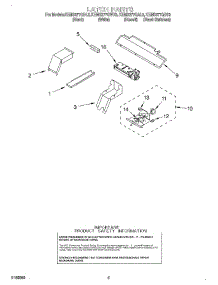 04 - Latch parts for Kitchenaid Oven KEMS377GBL3 from AppliancePartsPros.com