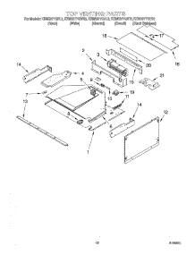 08 - Top Venting parts for Kitchenaid Oven KEMS377GWH2 from AppliancePartsPros.com