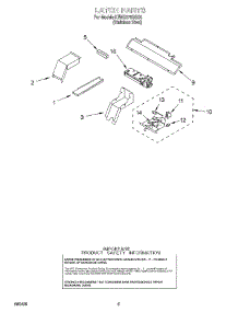 04 - Latch parts for Kitchenaid Oven KEMS378GSS0 from AppliancePartsPros.com