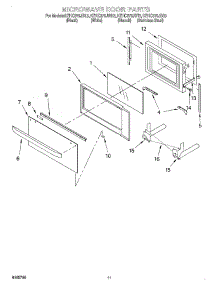 09 - Microwave Door, Optional parts for Kitchenaid Oven KEHC379JWH3 from AppliancePartsPros.com