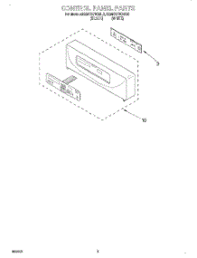 02 - Control Panel parts for Kitchenaid Oven KEMS378GBL0 from AppliancePartsPros.com
