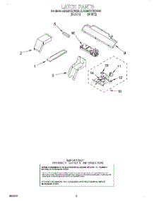 04 - Latch parts for Kitchenaid Oven KEMS378GBL0 from AppliancePartsPros.com