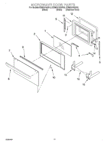 09 - Microwave Door, Optional parts for Kitchenaid Oven KEMS378GSS3 from AppliancePartsPros.com