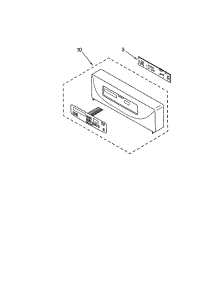 Control Panel parts for Kitchenaid Wall Oven KEMS377GBL1 from AppliancePartsPros.com
