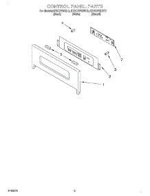 02 - Control Panel parts for Kitchenaid Oven KEBC278HBT2 from AppliancePartsPros.com