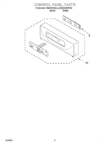 02 - Control Panel parts for Kitchenaid Oven KEMS308GWH2 from AppliancePartsPros.com