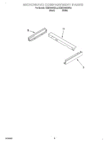 07 - Microwave Compartment parts for Kitchenaid Oven KEMS308GWH2 from AppliancePartsPros.com