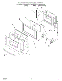 09 - Microwave Door, Optional parts for Kitchenaid Oven KEMS308GBL3 from AppliancePartsPros.com