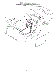 08 - Top Venting parts for Kitchenaid Oven KEMS308GWH3 from AppliancePartsPros.com