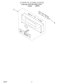 02 - Control Panel, Literature parts for Kitchenaid Oven KEBS147DWH7 from AppliancePartsPros.com
