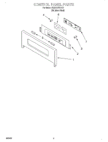 04 - Control Panel, Literature parts for Kitchenaid Oven KEBS107DSS7 from AppliancePartsPros.com