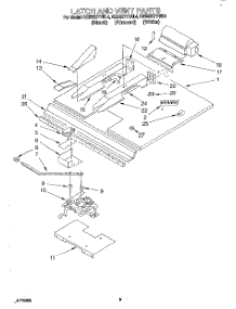07 - Latch And Vent parts for Kitchenaid Oven KEBS277YAL4 from AppliancePartsPros.com