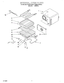 05 - Internal Oven parts for Kitchenaid Oven KEMS377BBL2 from AppliancePartsPros.com