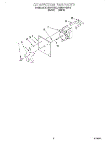 06 - Convection Fan parts for Kitchenaid Oven KEMS377BBL2 from AppliancePartsPros.com