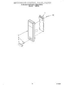 12 - Microwave Control Panel parts for Kitchenaid Oven KEMS377BBL2 from AppliancePartsPros.com