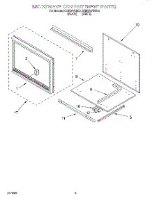 07 - Microwave Compartment parts for Kitchenaid Oven KEMS377BWH2 from AppliancePartsPros.com
