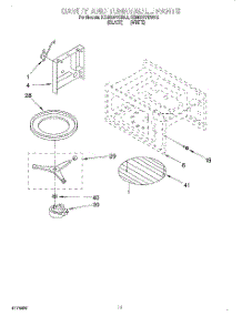 09 - Cavity And Turntable parts for Kitchenaid Oven KEMS377BWH2 from AppliancePartsPros.com