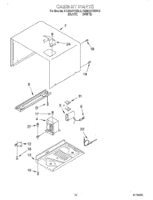 10 - Cabinet parts for Kitchenaid Oven KEMS377BWH2 from AppliancePartsPros.com