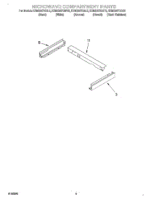 07 - Microwave Compartment parts for Kitchenaid Oven KEMS307GBS2 from AppliancePartsPros.com