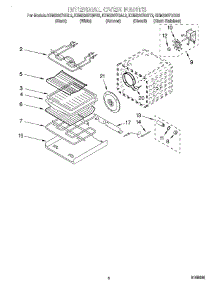 05 - Internal Oven parts for Kitchenaid Oven KEMS307GBT2 from AppliancePartsPros.com