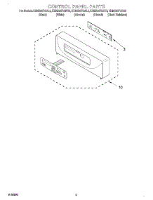 02 - Control Panel parts for Kitchenaid Oven KEMS307GWH2 from AppliancePartsPros.com